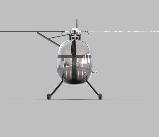 OH-6A直升机简易模型缩略图